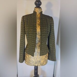 Elegant Olive Green Women's Jacket
